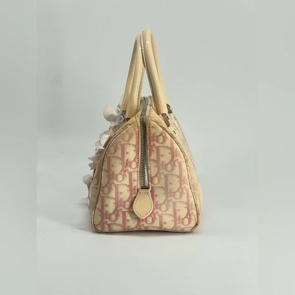 Christian Dior Girly Boston Bag Featuring The Diorissimo Canvas Pattern Bag - Picture 5 of 10